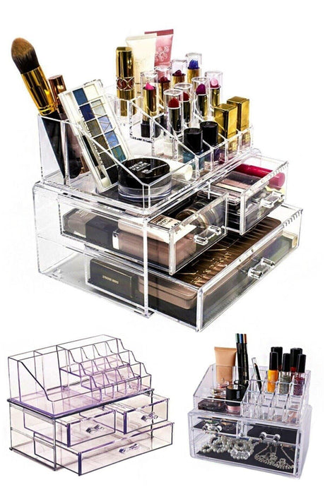 Lux Acrylic 2 Pcs Makeup Drawer Makeup