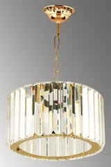 Luxury Diamond 25 Cm Gold Crystal Stone Chandelier