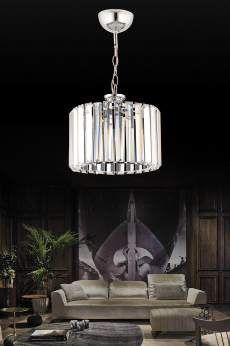 Luxury Diamond 25 Silver Crystal Stone Chandelier - Swordslife