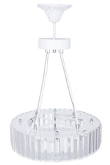 Luxury Diamond 37 Cm White Chandelier