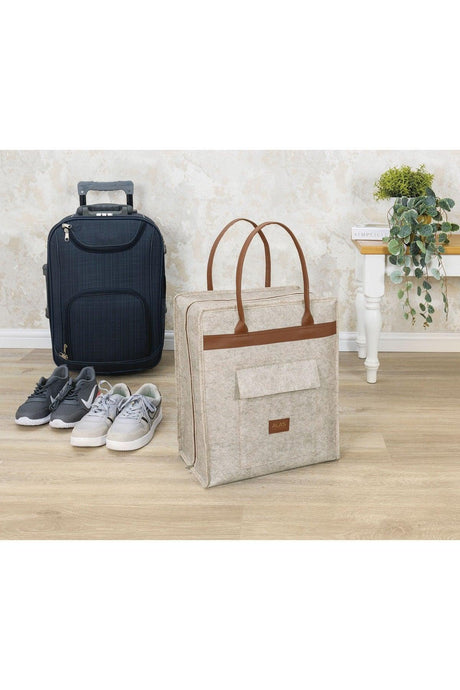 Luxury Leather Covered Shoe Storage Bag - Swordslife