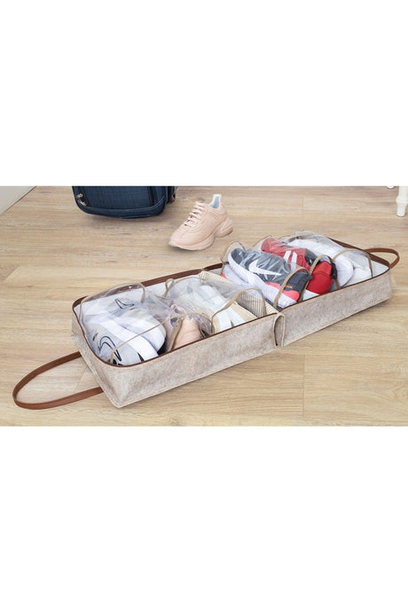 Luxury Leather Covered Shoe Storage Bag - Swordslife