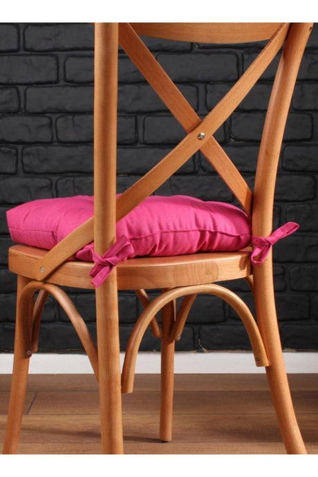 Lux Pofidik Fuchsia Chair Cushion Special Stitched Laced 40x40cm - Swordslife