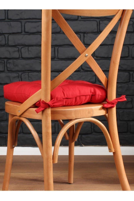 Lux Pofidik Red Chair Cushion Special Stitched Laced 40x40cm - Swordslife