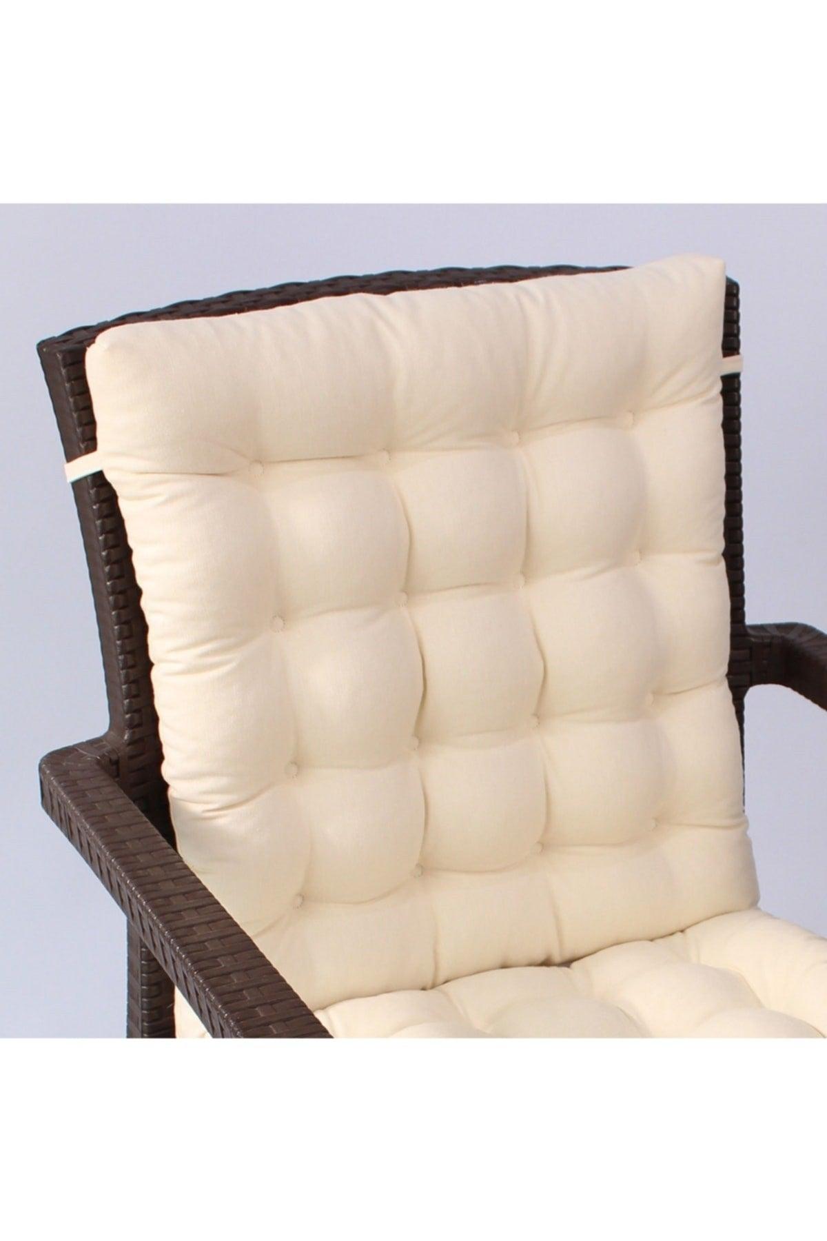 Lux Pofidik Rattan Lotus Chair Cushion 45x95 Cream - Swordslife