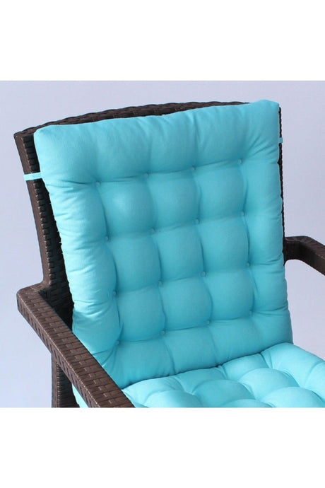 Luxury Pofidik Rattan Lotus Chair Cushion 45x95 Turquoise - Swordslife