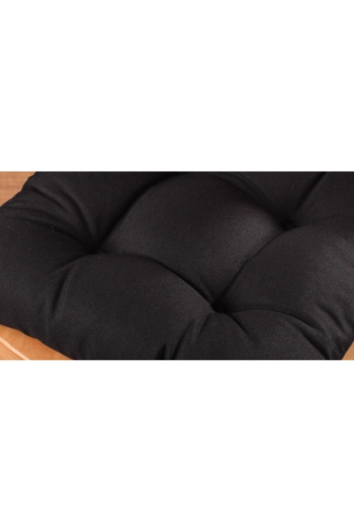 Lux Pofidik Black Chair Cushion Specially Stitched Laced 40x40cm - Swordslife