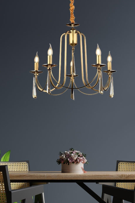 Luxury Modern Elegance Pendant Chandelier Tumbled 5 Countess Chandelier - Swordslife