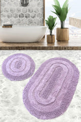 Macoroni Pink 2 Pcs Set Bathroom Rug