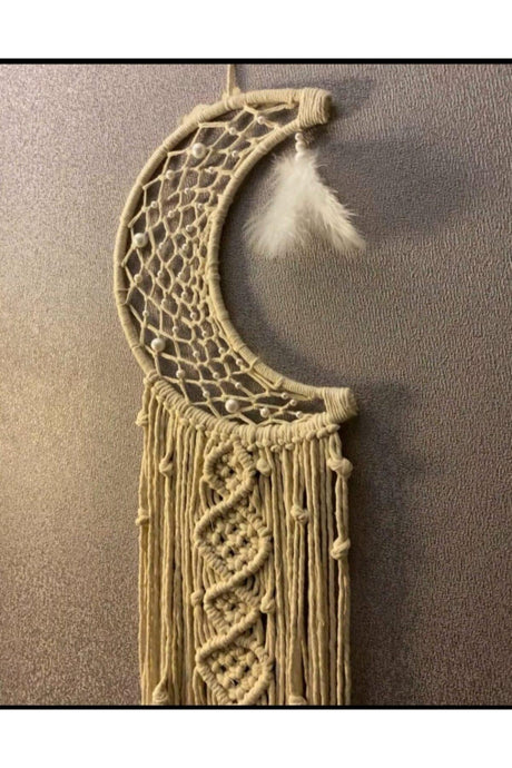 Macrame Moon Wall Ornament - Swordslife