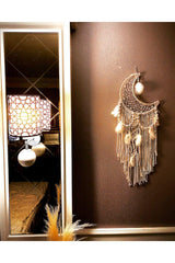 Macrame Moon Wall Ornament - Swordslife