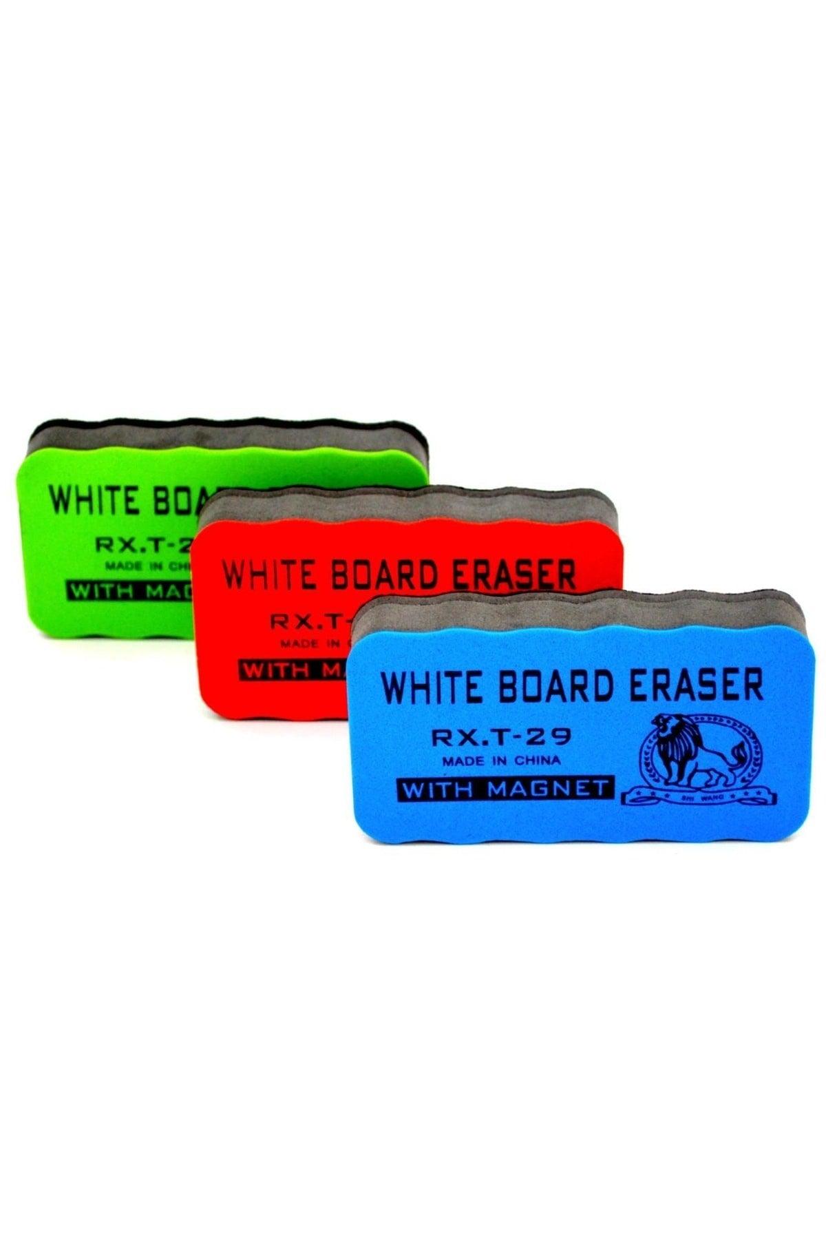 Magnetic Blackboard Eraser 1 Piece Red