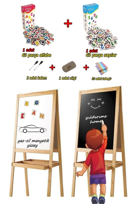 Magnetic Blackboard Letter And Number Magnets