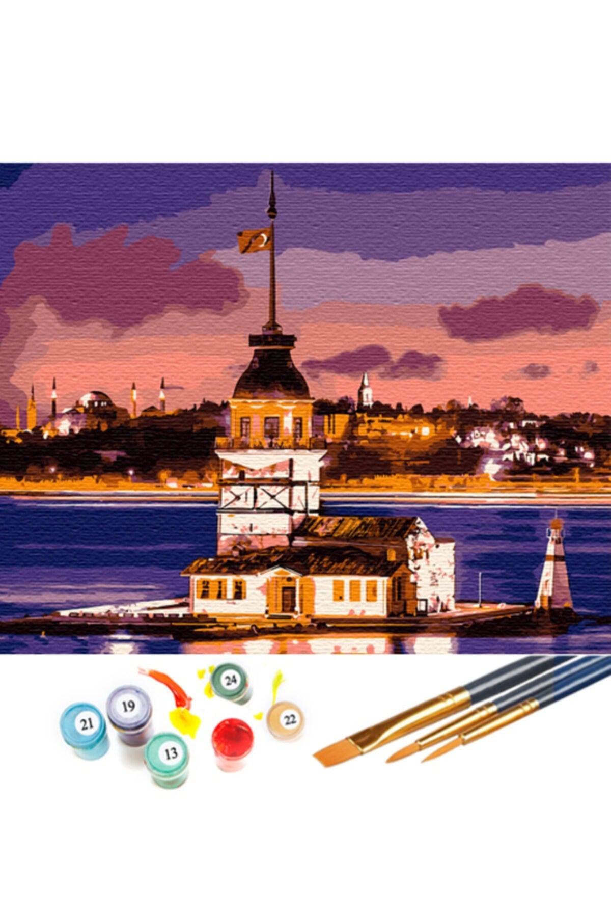 Maiden's Tower Color by Number Hobby Set 40x50 cm
