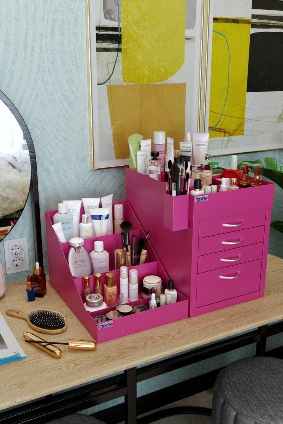 Makeup Organizer - Pink - Swordslife