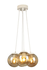 Malta 4th Chandelier White Honey Glass - Swordslife