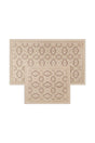 Malta Natural Cotton 2 Piece Bathroom Rug Set