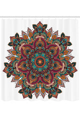 Mandala Pattern Shower Curtain Waterproof