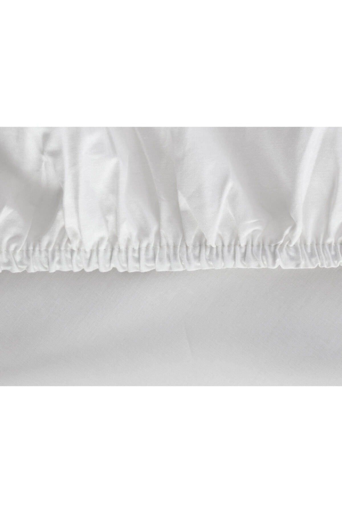 Manon Ranforce King Size Plus Fitted Sheet - White - Swordslife