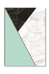 Marble Lined Notebook Green