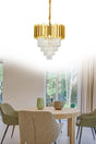 Marcella 40 Yellow Crystal Stone Chandelier - Swordslife