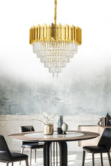 Marcella 60 Yellow Crystal Stone Chandelier - Swordslife