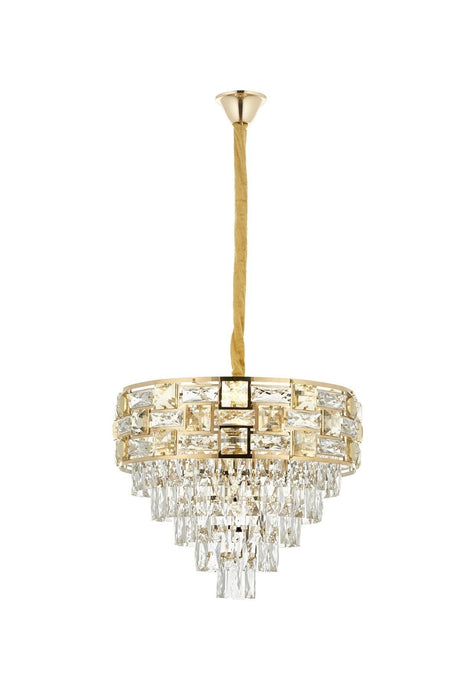 Mariella 50 Yellow Crystal Stone Chandelier - Swordslife