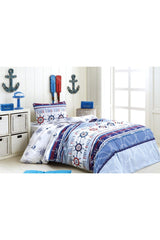 Marina Cotton Ranforce Single Duvet Cover Set - Swordslife