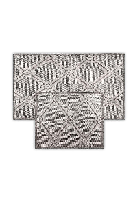 Marta Natural Cotton 2 Piece Bathroom Rug Set - Swordslife