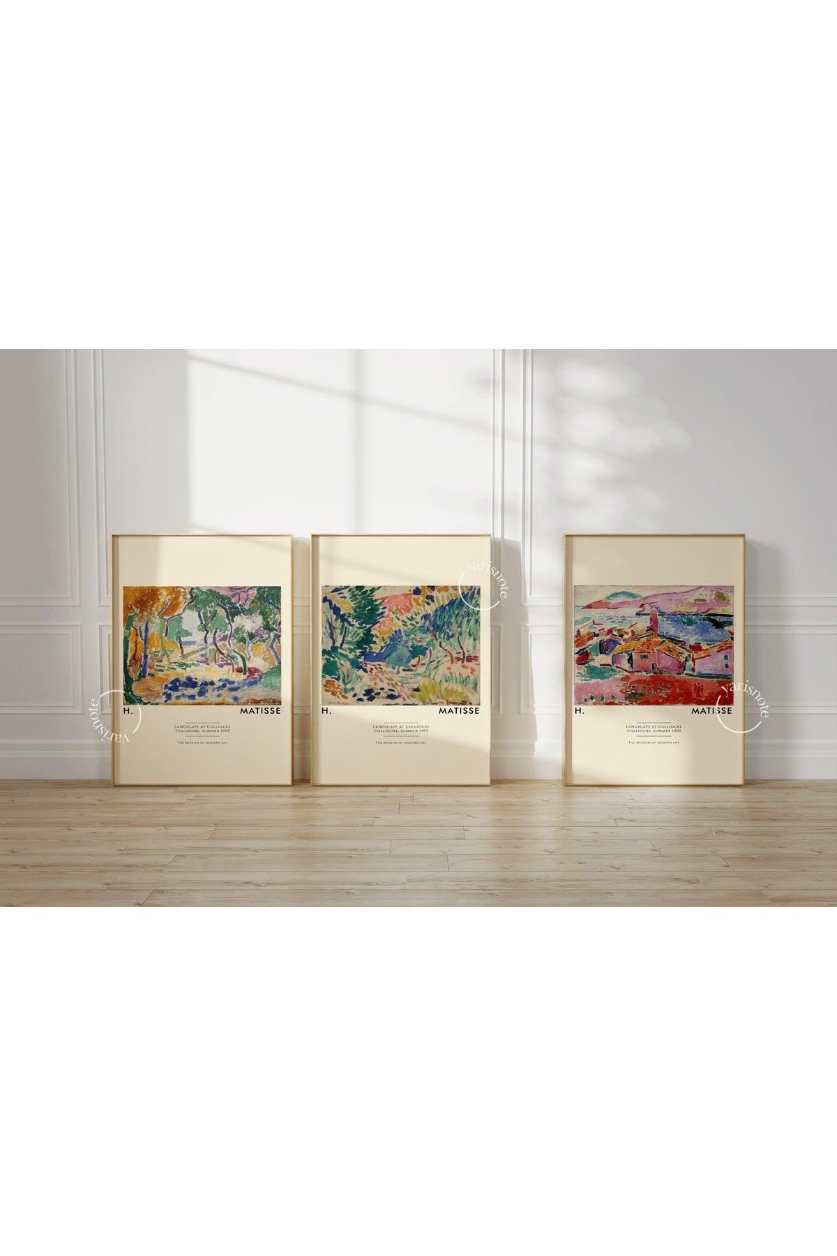 Matisse 3-Set Unframed Poster Wall Painting Poster Modern Painting Decorative Unframed Painting Set - Swordslife