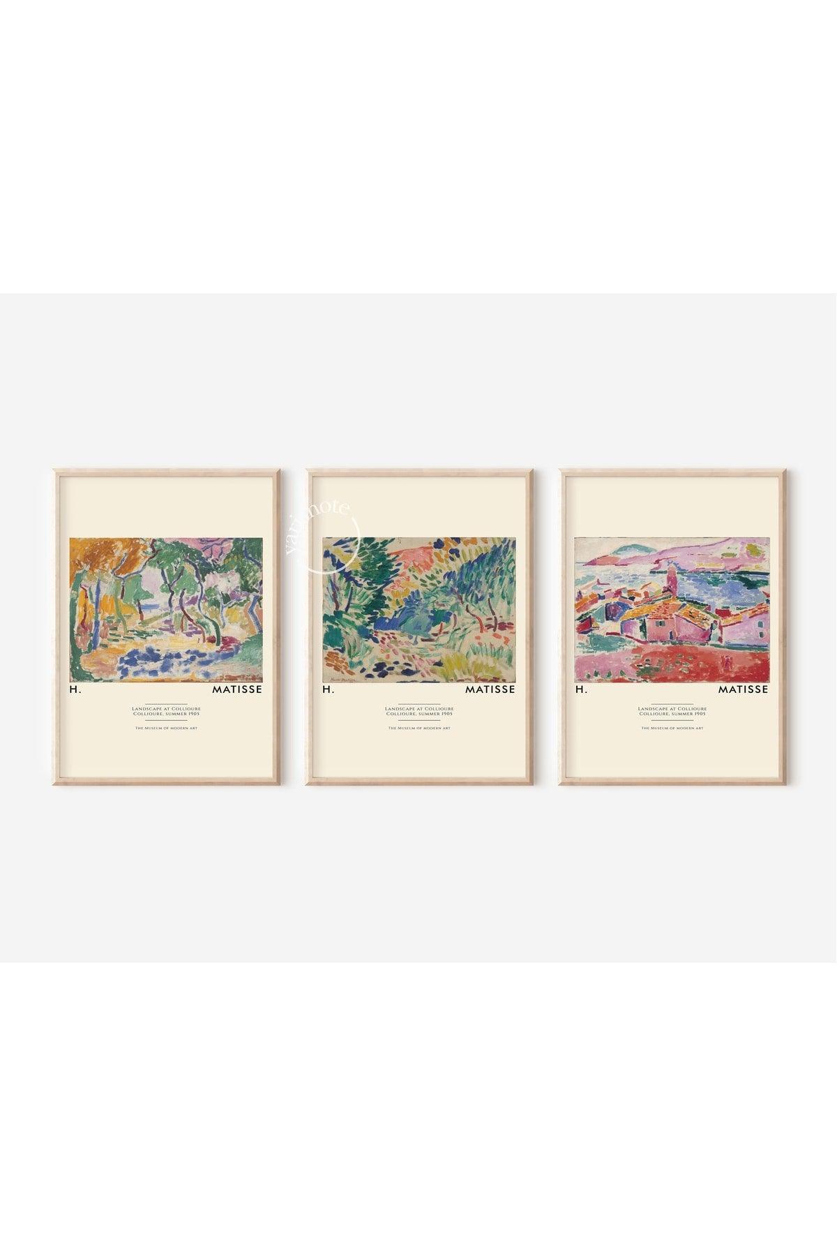 Matisse 3-Set Unframed Poster Wall Painting Poster Modern Painting Decorative Unframed Painting Set - Swordslife