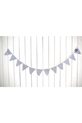 Blue White Striped Fabric Banner Pennant Baby Room Accessory - Swordslife