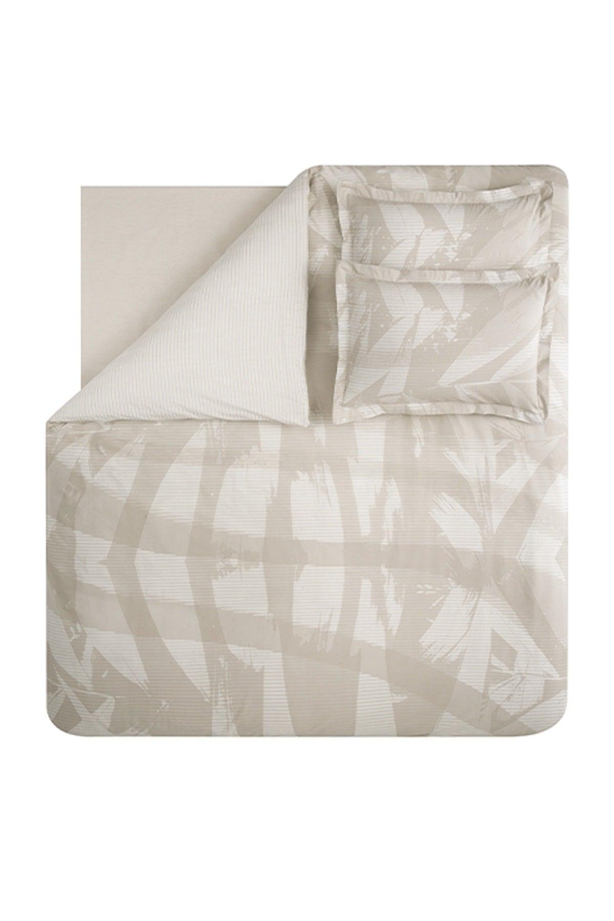 Maxime Double Ranforce Duvet Cover Set - Beige - Swordslife