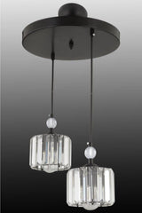 Maya 2 Black Y-10 Stone Chandelier - Swordslife