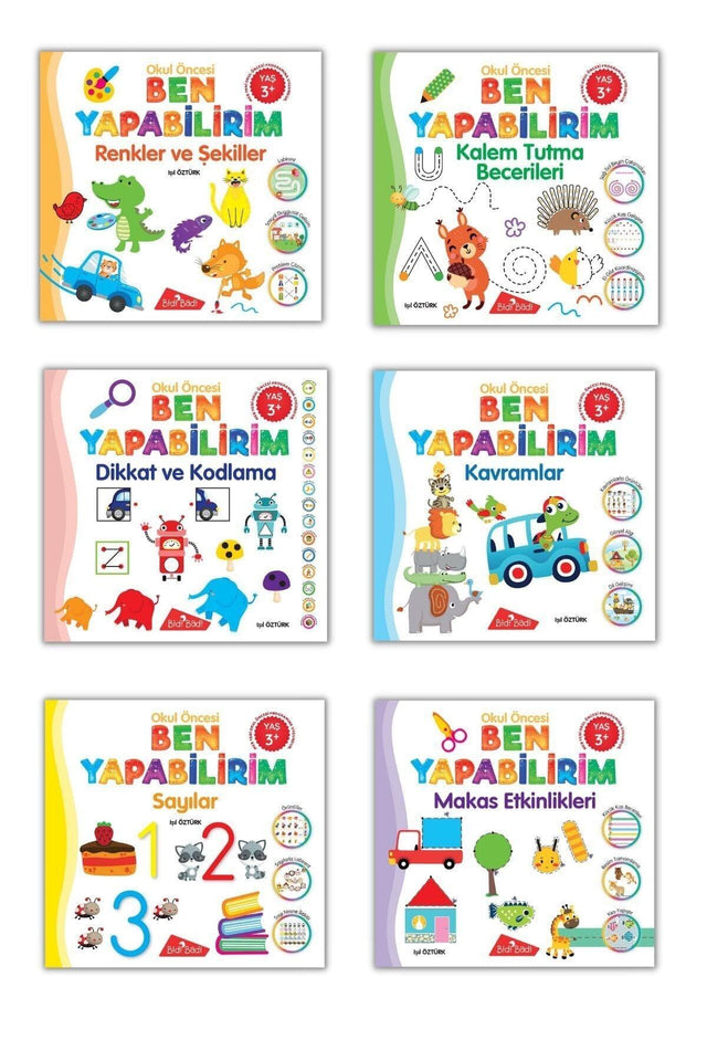 I Can Do Preschool Education Set Meb Compatible - 6 Books Over 3 Years Old - Swordslife