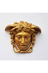 Medusa Gold Wall Statue Decorative Trinket - Swordslife