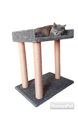 Mega Cat Scratching Board & Bed Gray