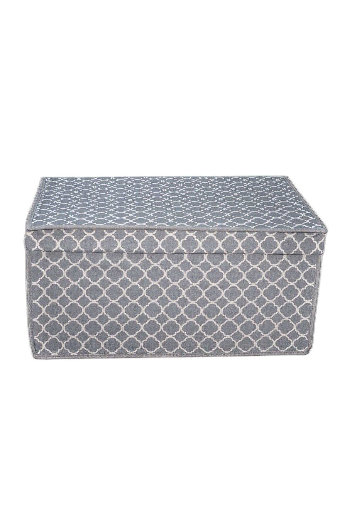 Mega Multi-Purpose Storage Box,box Storage Bag,box,organizer,toy Box Gray Chain Pattern 40x60x30 - Swordslife