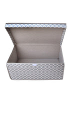 Mega Multi-Purpose Storage Box,box Storage Bag,box,organizer,toy Box Gray Chain Pattern 40x60x30 - Swordslife