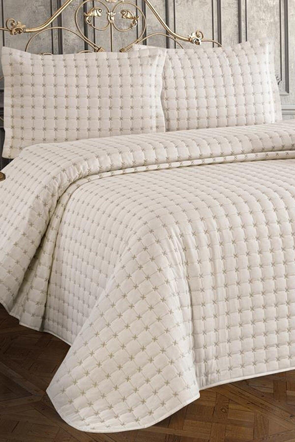 Meltem Double Bedspread Cream - Swordslife