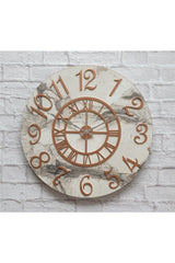 Marble Pattern Copper Color Wall Clock Diameter 80cm - Swordslife