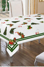 Merry Christmas Pine Tree Patterned Table Cloth 160x220 - Swordslife