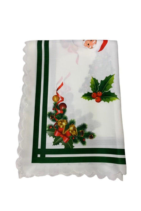 Merry Christmas Pine Tree Patterned Table Cloth 160x220 - Swordslife