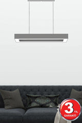 Mesita (Grey Case, Yellow Light) Led Modern Led Chandelier - Swordslife