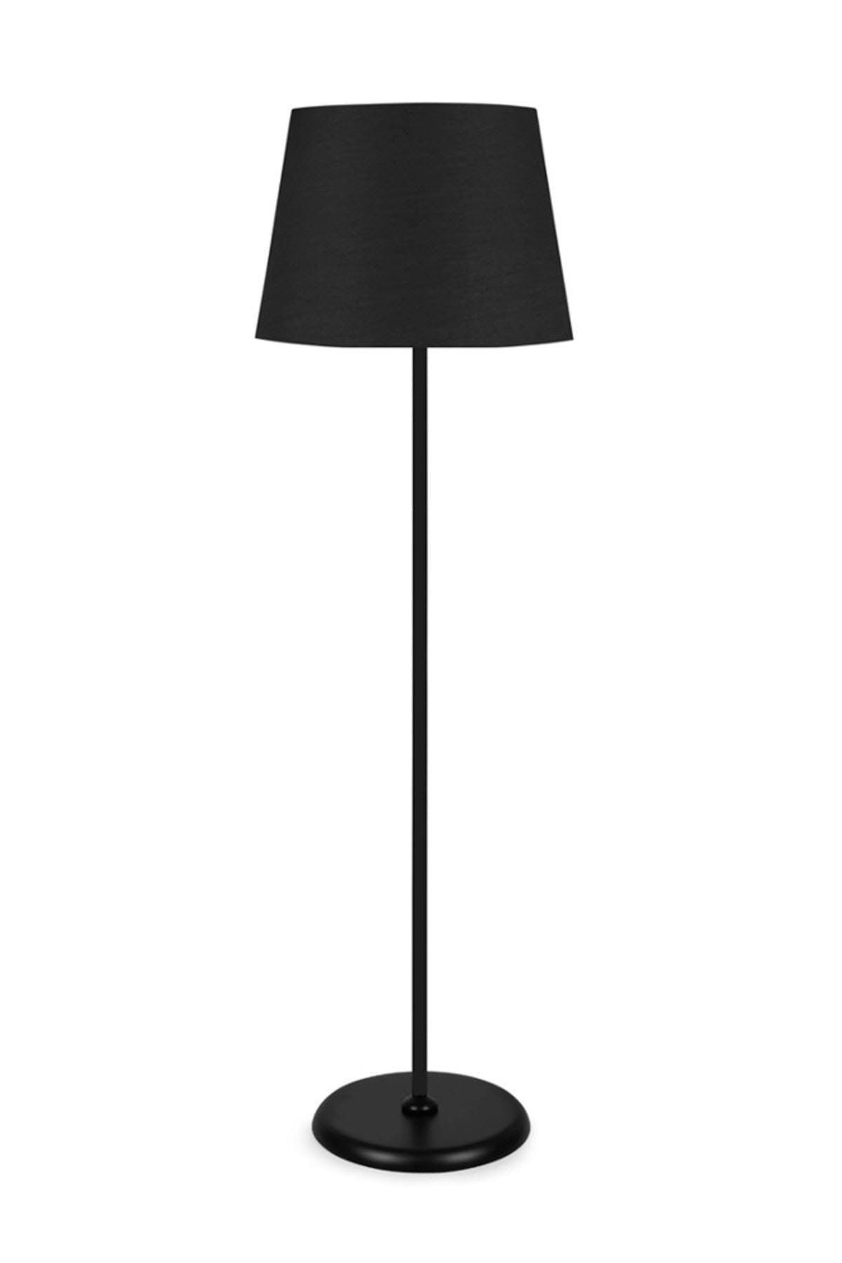 Metal Black Leg Conical Floor Lamp Black Hawk - Swordslife