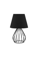 Metal Body Double Lampshade And Pendant Lamp Chandelier Set Black Fabric Bedroom Set - Swordslife