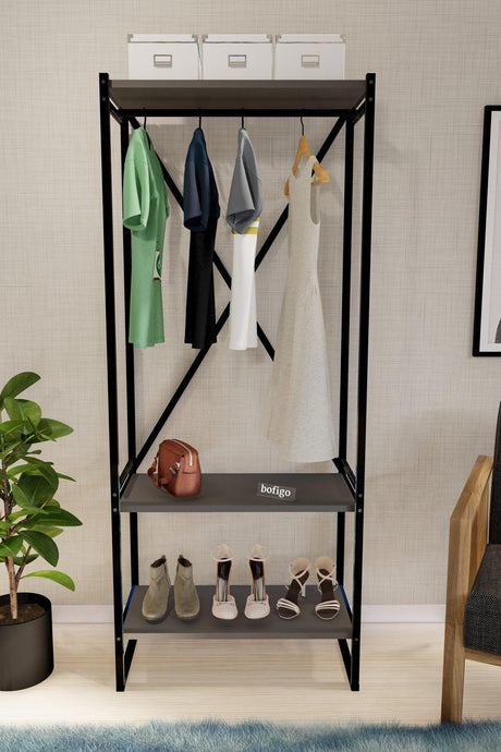 Metal Coat Rack Clothes Rack Cloakroom