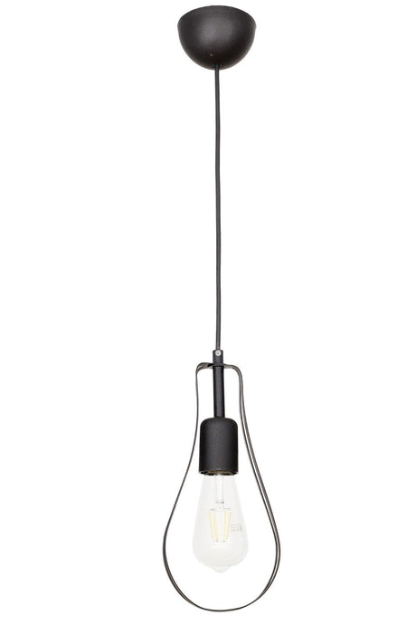 Metal Pear Single Black Chandelier - Swordslife