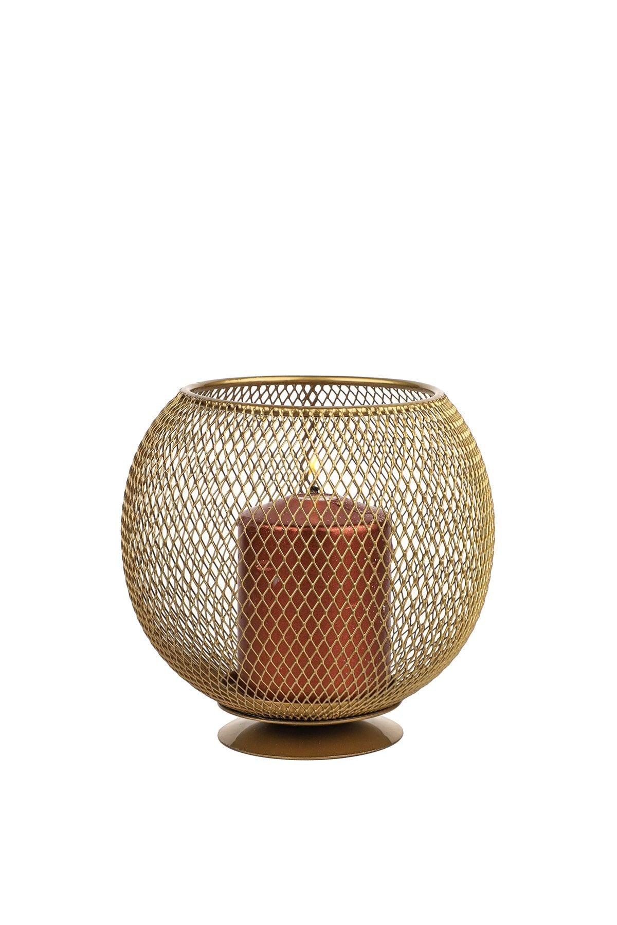 Metal Basket Candle Holder Tumbled - Swordslife