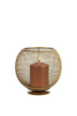 Metal Basket Candle Holder Tumbled - Swordslife